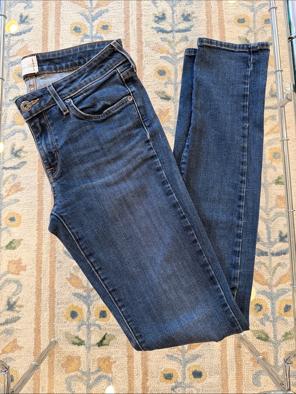 Rich & Skinny Dark Blue Skinny Jeans - Stretch Denim